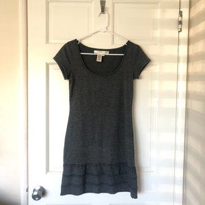 Flirty grey knit dress